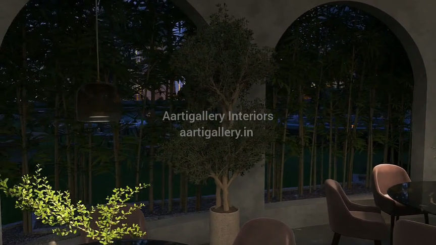 Restaurant Interior Design by Aartigallery Interiors